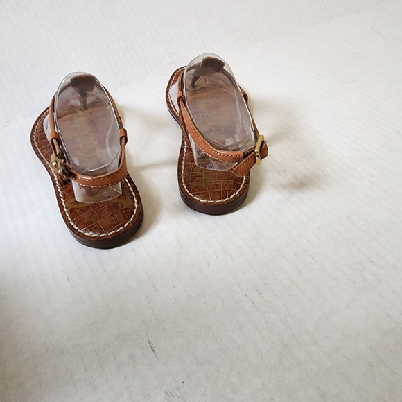 SAM EDELMAN Gigi sandals in saddle brown. Size 7M - Picture 3 of 7